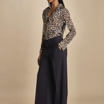 0188 pantaloni pences tela lana MOD.0188 BLU aspesi 