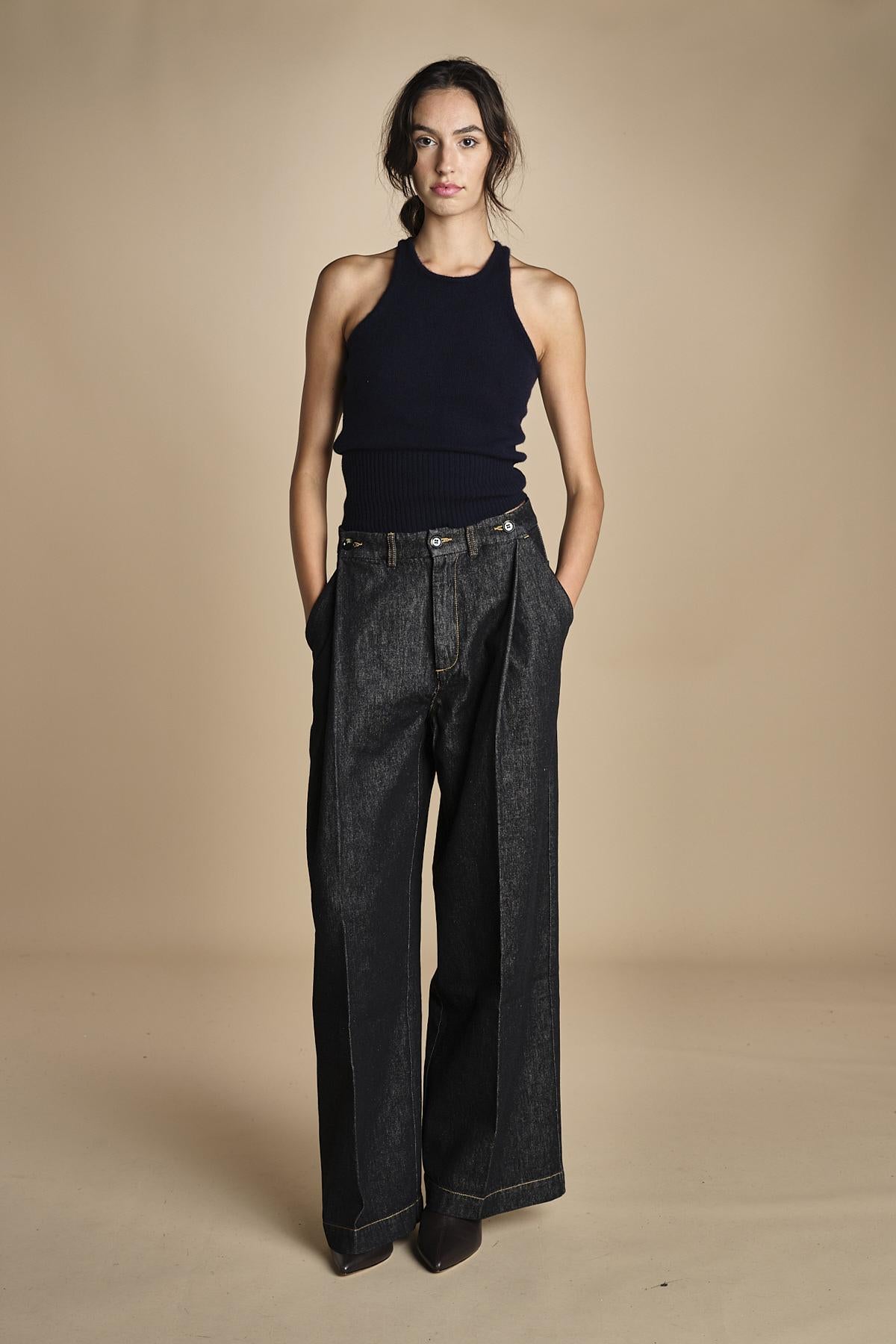 NANCY denim pinces NANCY OPENBLACK true avenue 