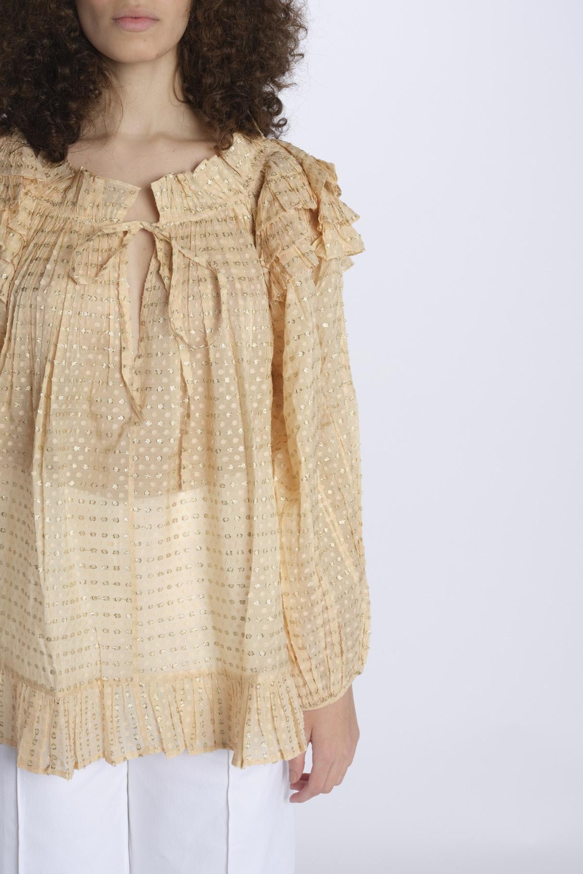 Camicia over pois P24T0350TO NUDE anaak 