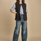 camicia a righe con colo guru. CHE0185 BLE5825W soeur 