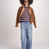 t-shirt a righe manica corta THE LITTLE TEE T1103116 SCOUT STRIPE the GREAT 
