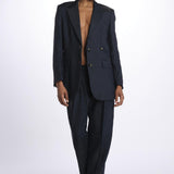 Pantalone CRISTAL pinces CRISTAL NAVY true avenue 