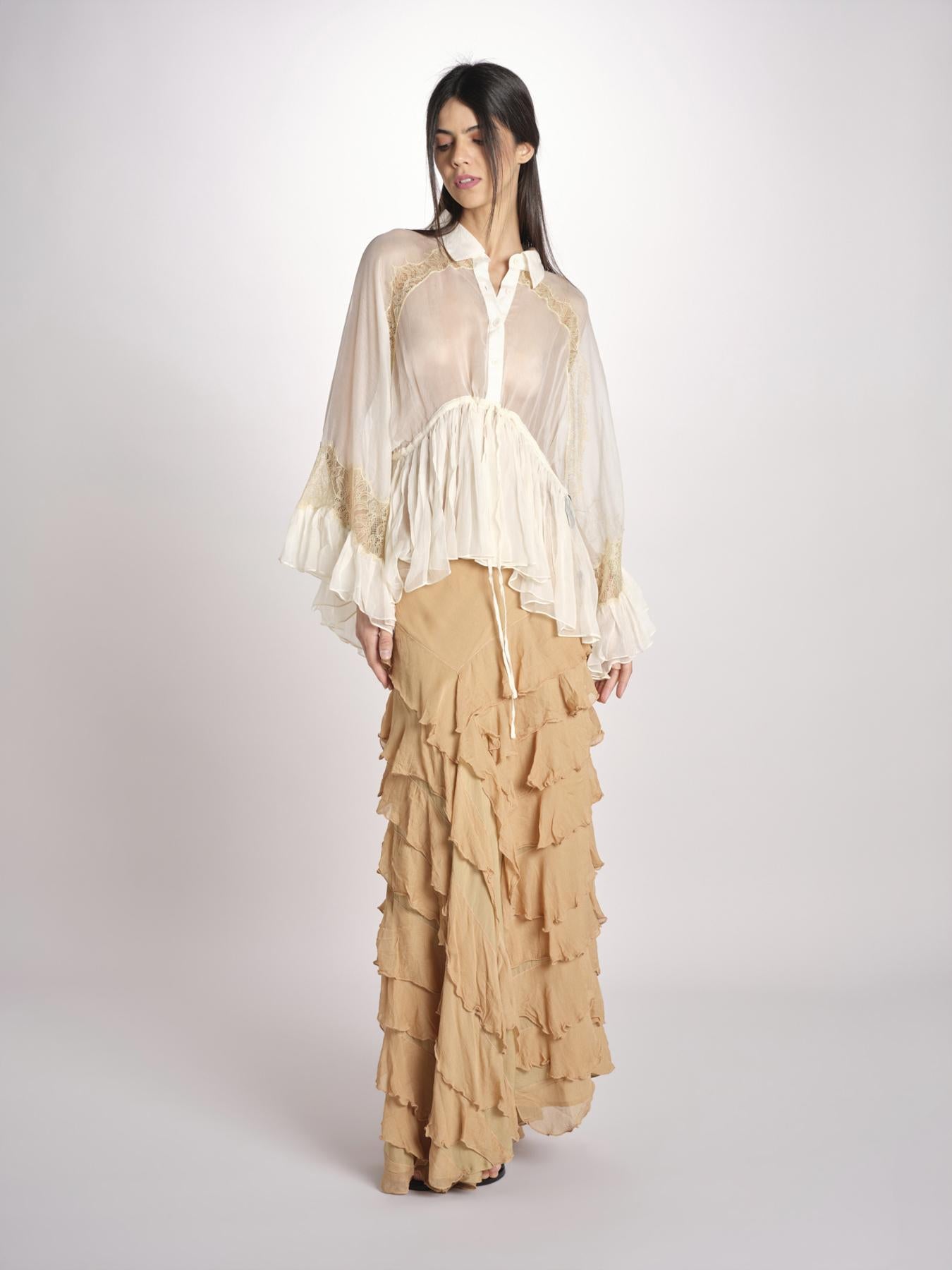 gonna lunga a blaze CHERRY BEIGE mes demoiselles 