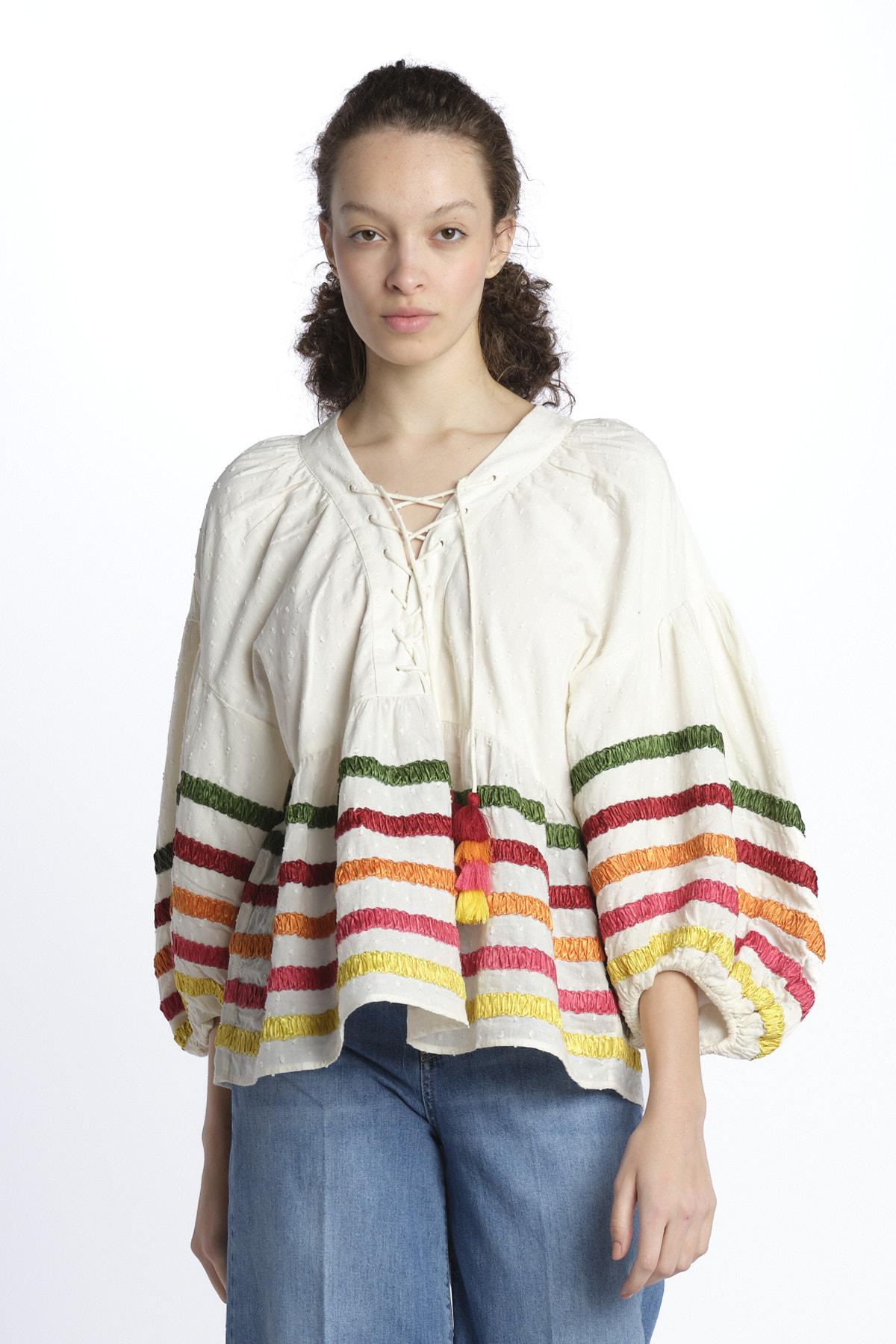 Blousa nastra LIBERTY BEIGE chufy 