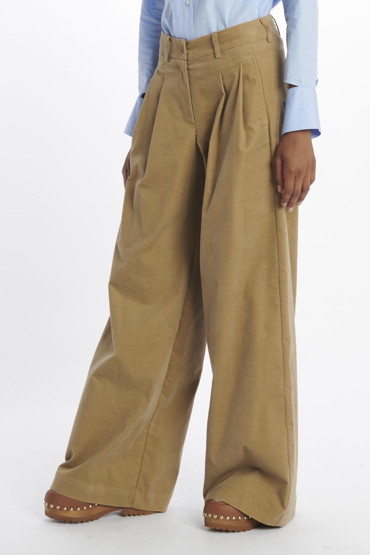 JDPF23PA39476970KATHERINEPANT4 TAN VELVET jejia 