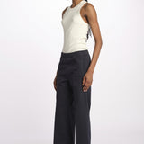 Pantalone PENSIL cotone con elastico PENSIL NAVY true avenue 