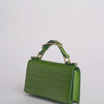 Clutch AUDREY MINI CLUTCH pelle B575CFC GREEN studio AMELIA 