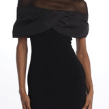  MAEVE KNIT MINI BLACK rebecca vallance 
