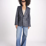 Blazer in pelle stropicciata RWBL00059 ENCRE 404 zadig & voltaire 
