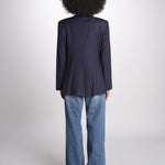 ZINIA blazer doppiopetto in fresco di lana ZINIA COOL WOOL BLU true avenue 