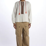 CINTHYA camicia con ricami WCINTHYA CM009 fortela 