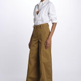 Pantalone ALMA palazzo ALMA T0194 TURTLEDOVE the latest 