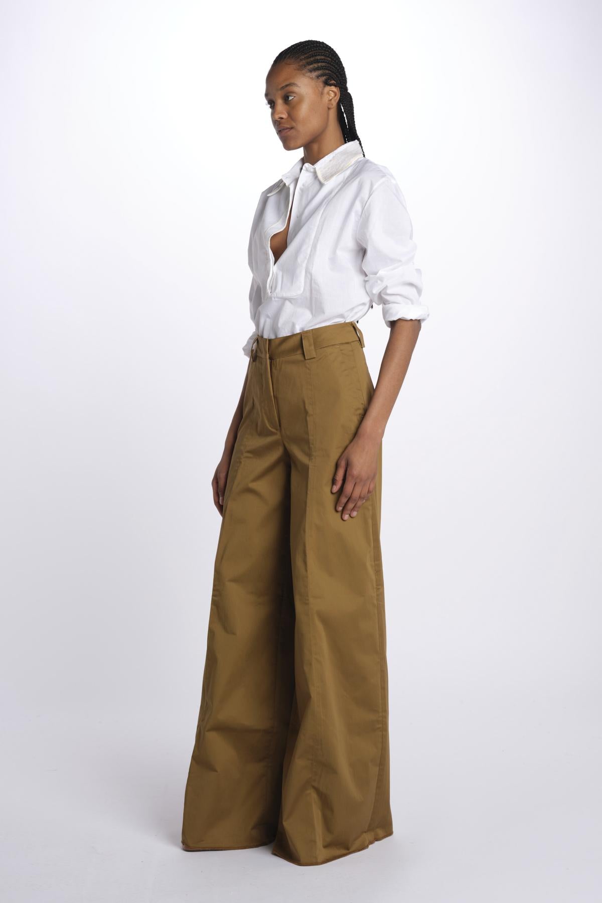 Pantalone ALMA palazzo ALMA T0194 TURTLEDOVE the latest 
