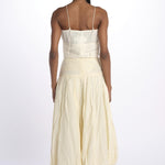 Gonna lunga pieghe CHERRY SKIRT ANTIQUEWHITE scarlett poppies 