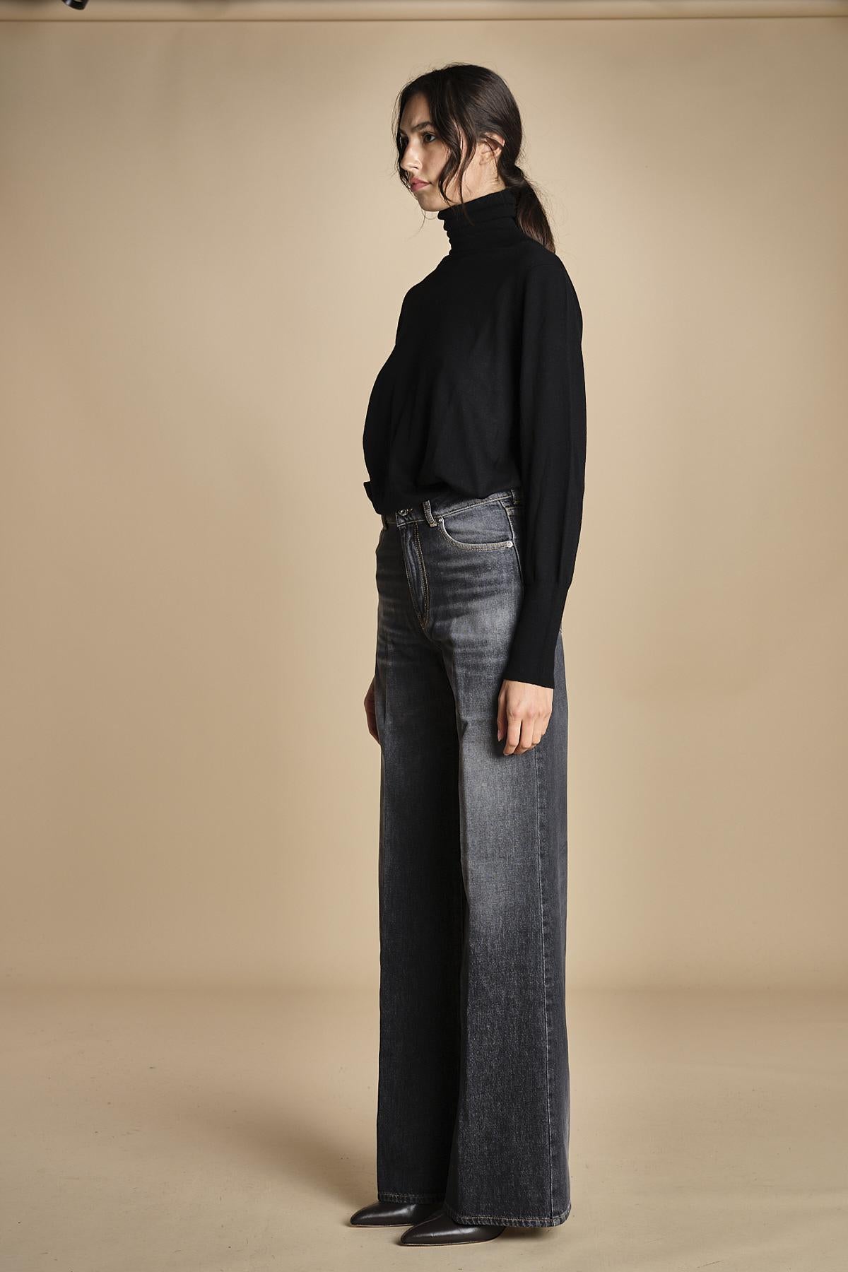 denim lungo diritto CLARA OPENBLACK true avenue 