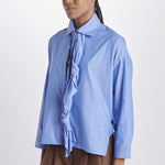  JDPF23SR15012993MAGGIESHIRT1 BLUE COTTON jejia 