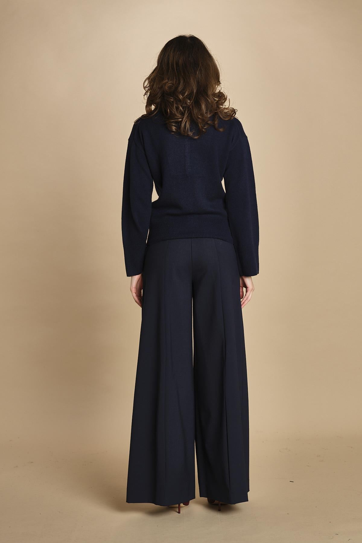maglia mezza zip MIL14 25030 BLU milaura 