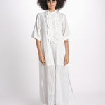 chemisiere gessato argento MAGRITA SHORTLONG ED073UMAGRIT-WHI WHITE laurence bras 