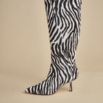 stivale alto zebrato PETRA CALF F870ZBR ZBR studio AMELIA 