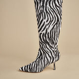 stivale alto zebrato PETRA CALF F870ZBR ZBR studio AMELIA 