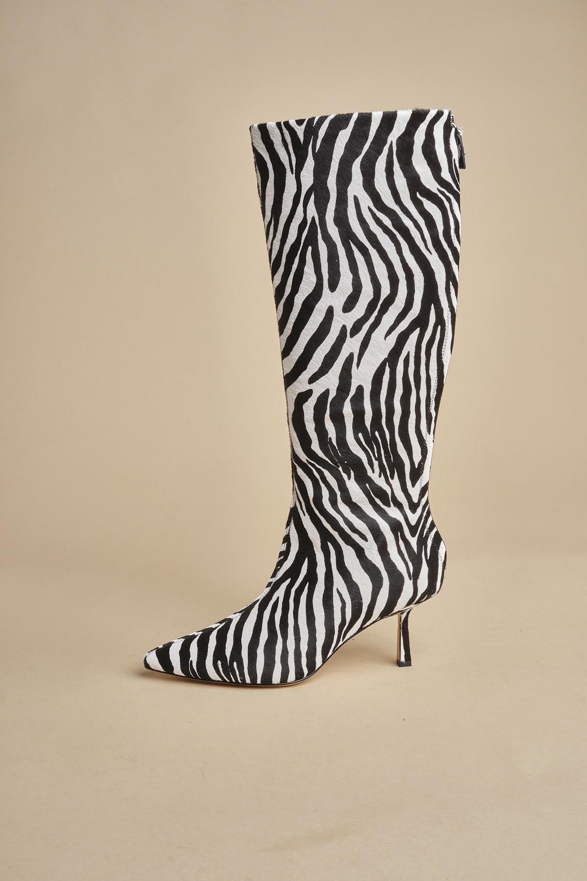 stivale alto zebrato PETRA CALF F870ZBR ZBR studio AMELIA 