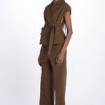 Gilet lino 4184 25784 690 pomandère 
