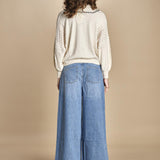 maglia over traforata BAUSCA ECRU ba&sh 