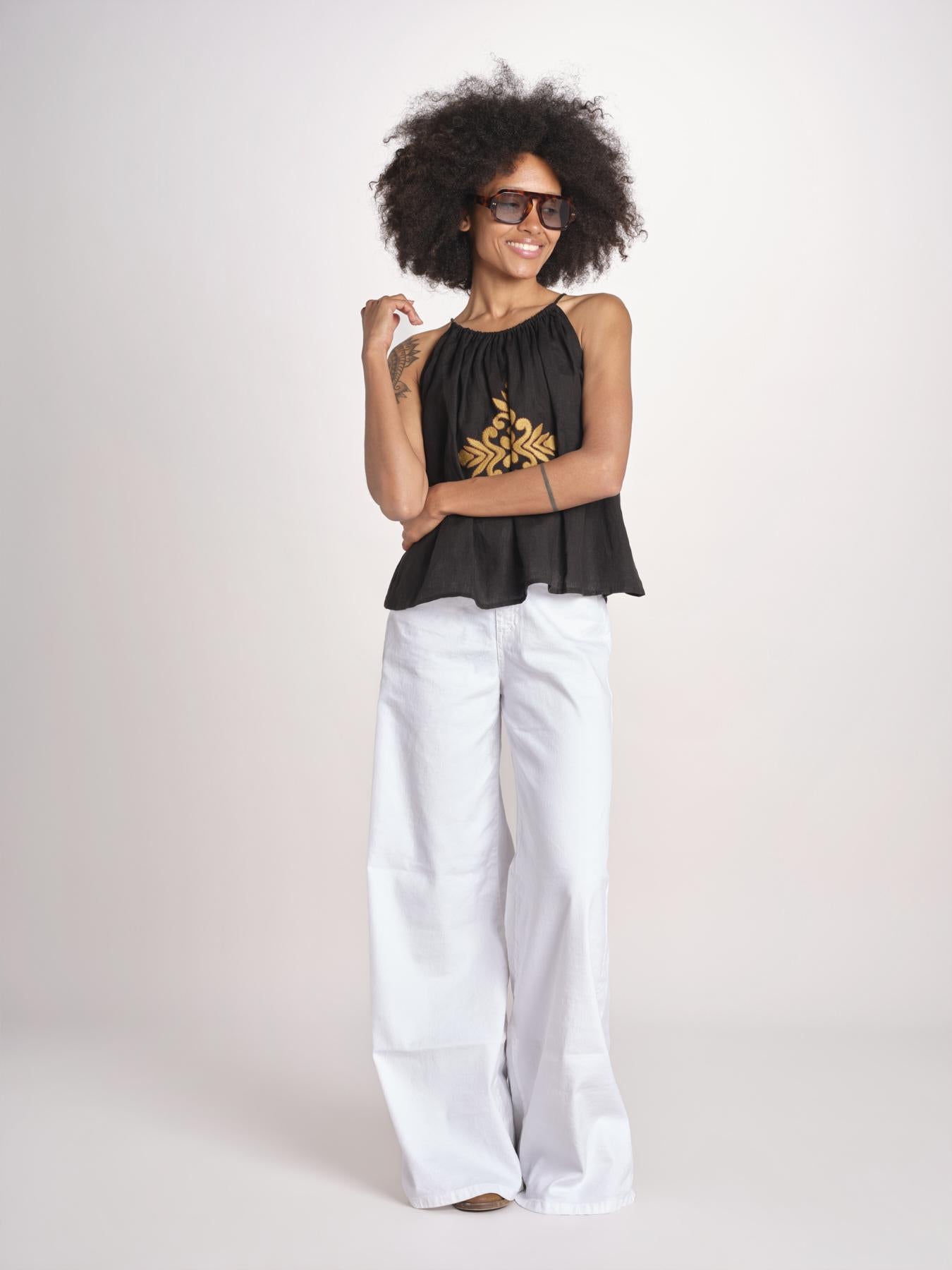 top riocamo greche BE25204 BLACK benaras soleil 