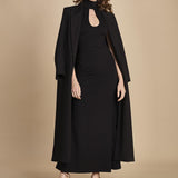 abito lungo con scollo americana MY TYPE BLACK undress code 