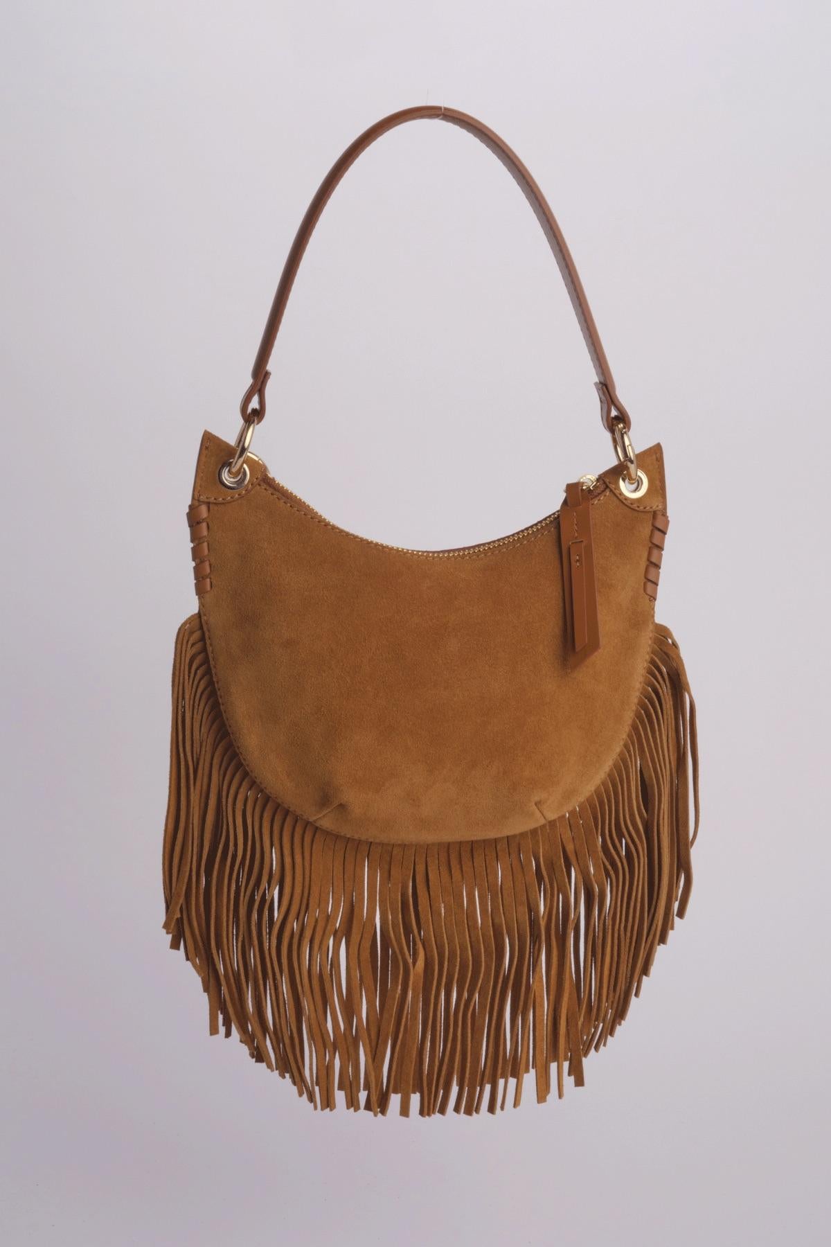Borse piccola con frange SWING T FRANGE COGNAC ba&sh 