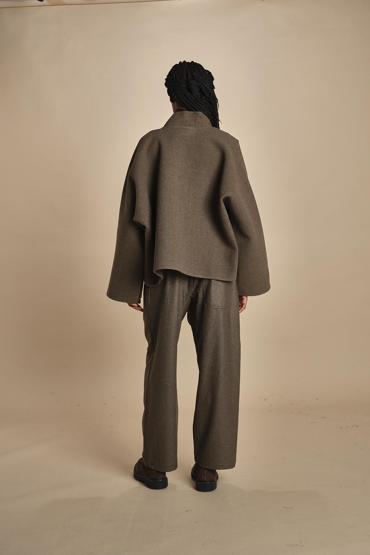 easy jacket in panno CAPA MINK TAN sofie d'hoore 