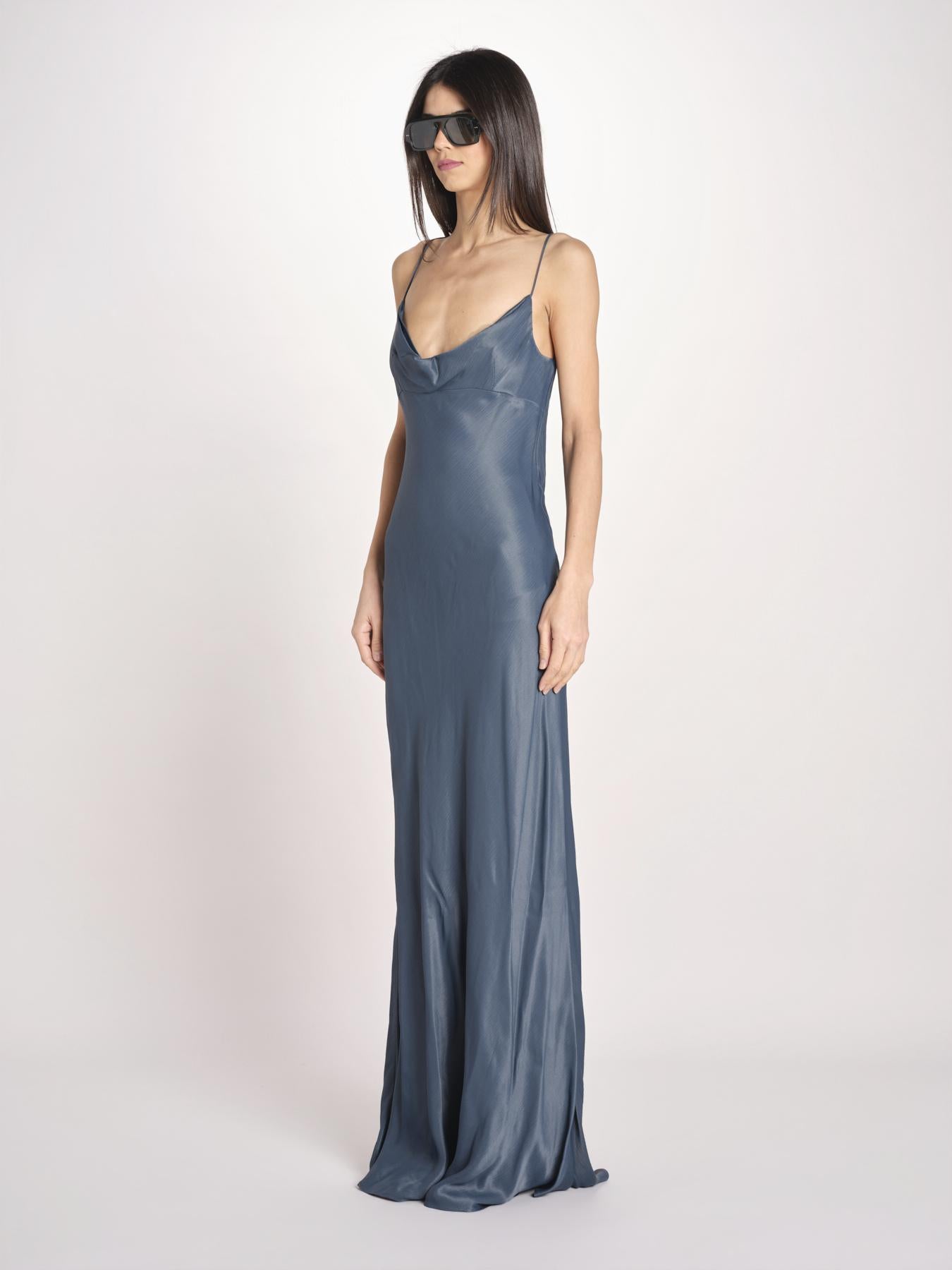 JINA abito lungo con spalline JINA S26-131 PETROL oscar 