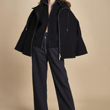 giaccone con zip e cappuccio ETNA 1673 DARK NAVY studio nicholson 