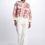 Giacca/camicia MAMIE ricamata MAMIE1BBL RED antik batik 