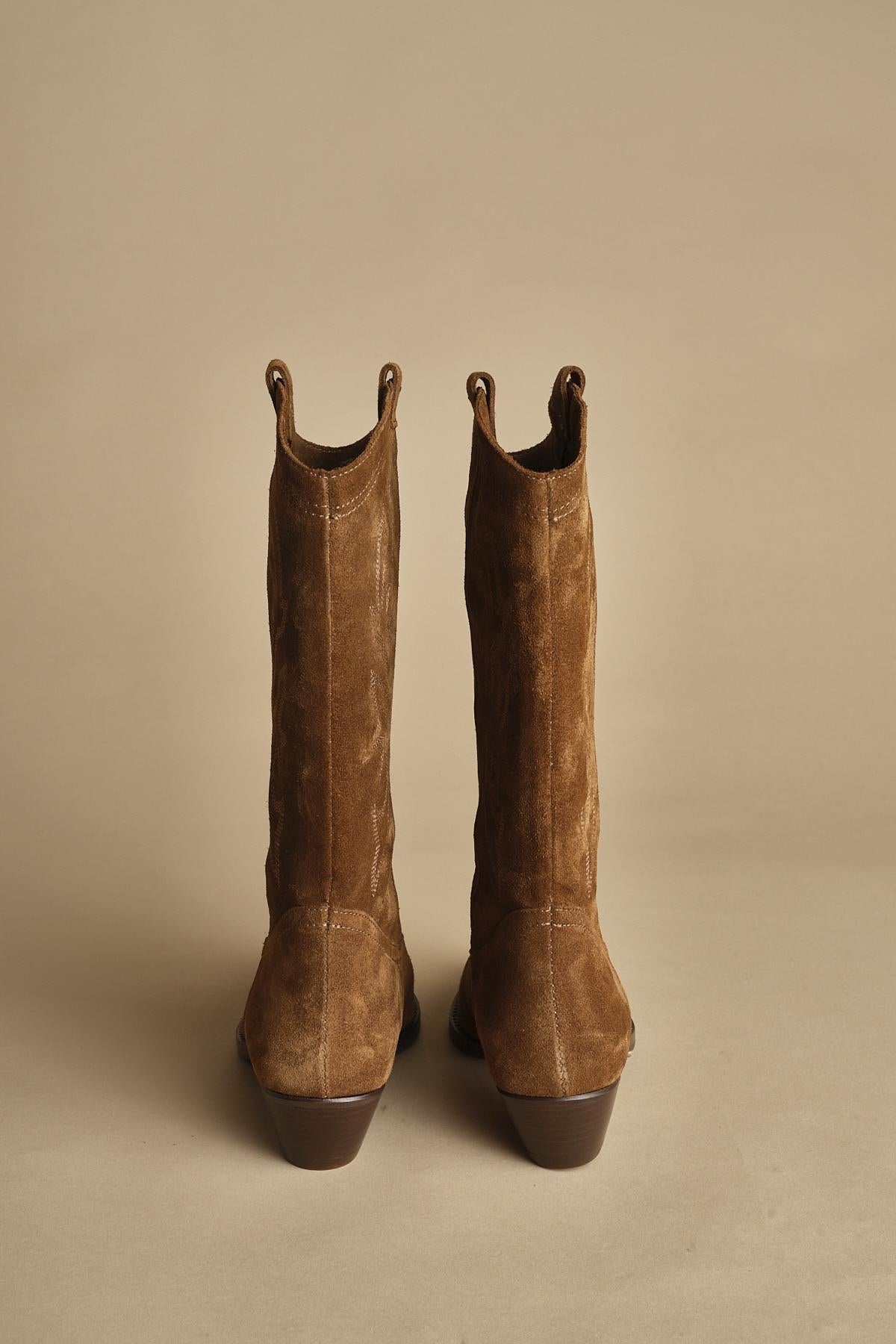 Texano CLAURYS camoscio alto. CLAURYS MARRON ba&sh 