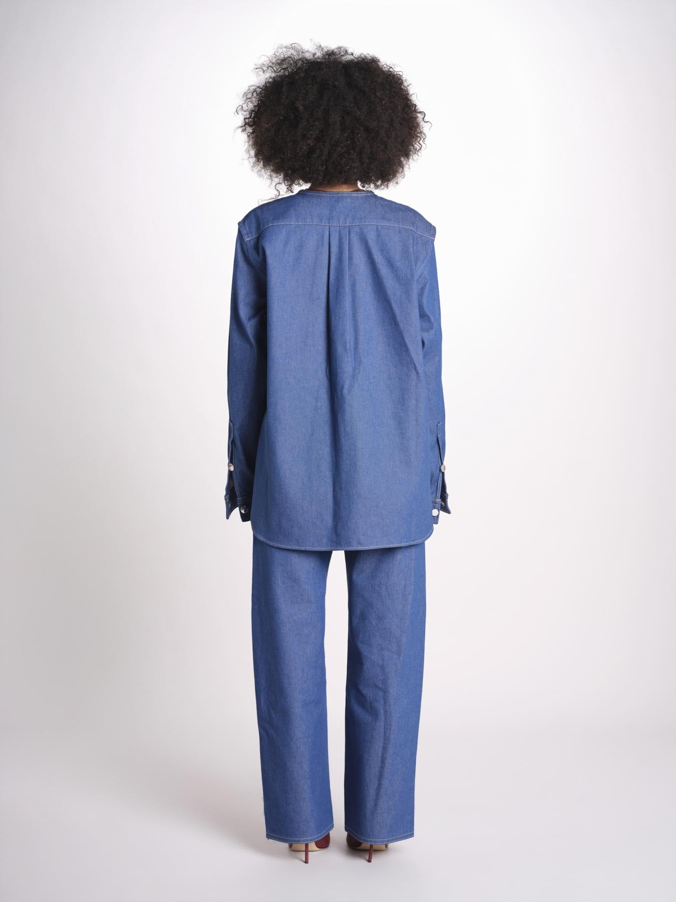 giacca camicia in denim BARNA LAPIS sofie d'hoore 