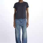 T-shirt girocollo m/c basic WSCT20 DENIM BLUE merz b 