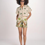 short con giraffe BE24865 BEIGE benaras soleil 
