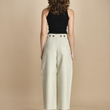 pantalone in cotone double FELLINI SNW SNW634 BIANCO studio nicholson 