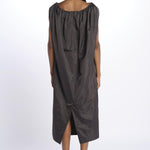 Abito VERONIKA raso midi 5594155 STEEL herskind 
