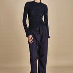 maglia girocollo jaquard RUBY 118 NAVY sea ny 