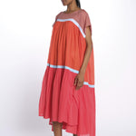 Abito m/c 3 colori Wind dress long WL INDIA RED yvonne s. 