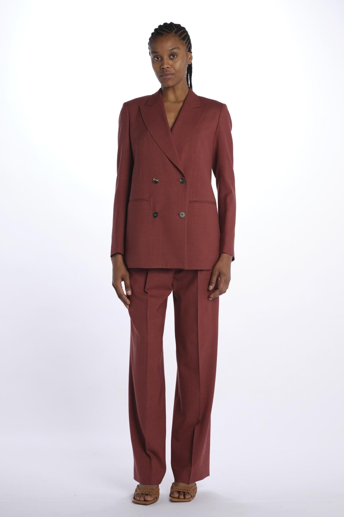 Blazer DENA doppio petto over lana seta DENA 33096786 48 quelledue 