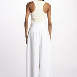 1306L pantaloni pences lino enzimato 1306L WHITE dusan 