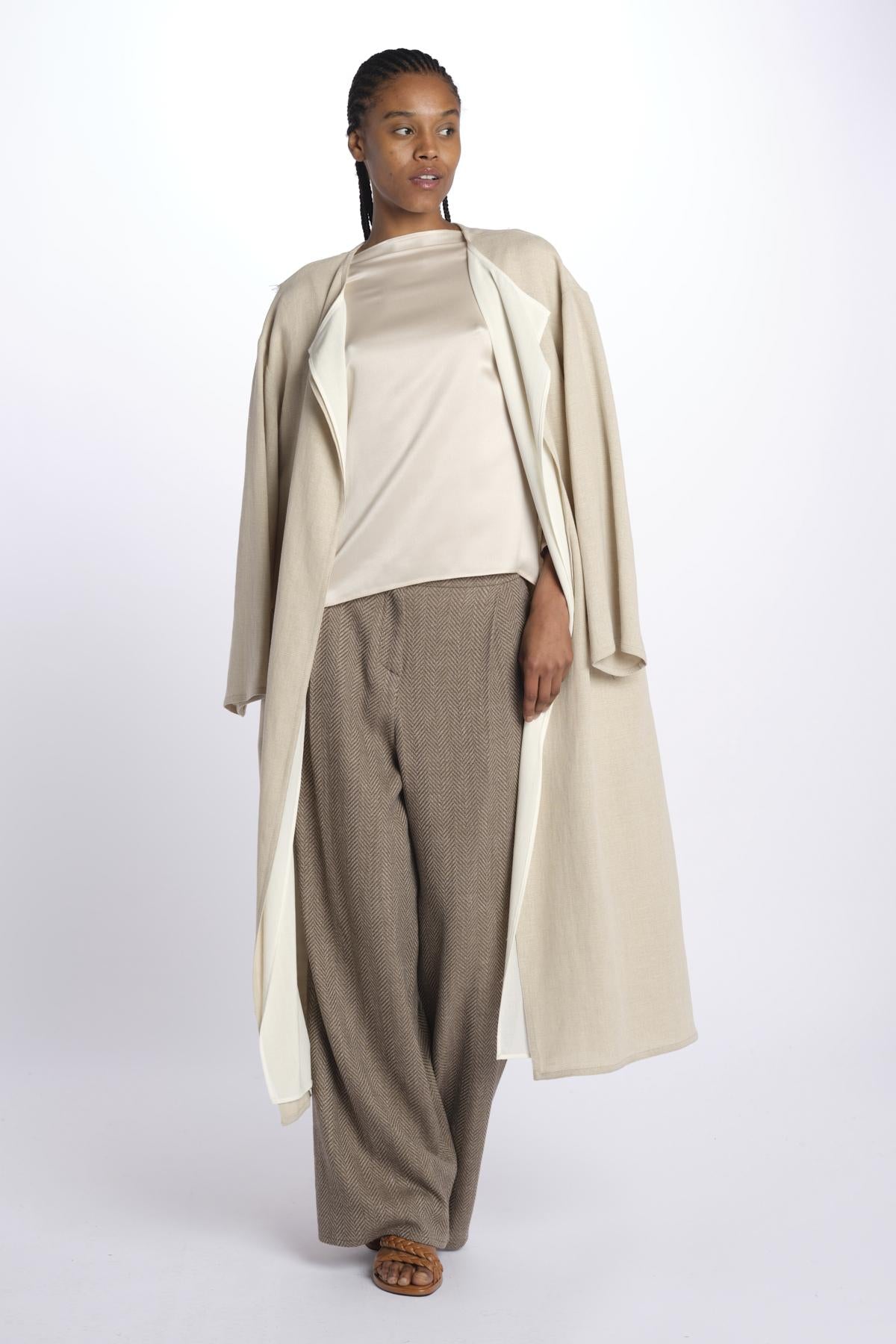 2311 pantalone spigato 2311 KHAKI dusan 