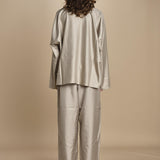 CARRACCI top in seta con zip CARRACCI STONE sofie d'hoore 
