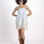 miniabito babydoll ARTEMIS LVSS2026125 BLUE lug von siga 