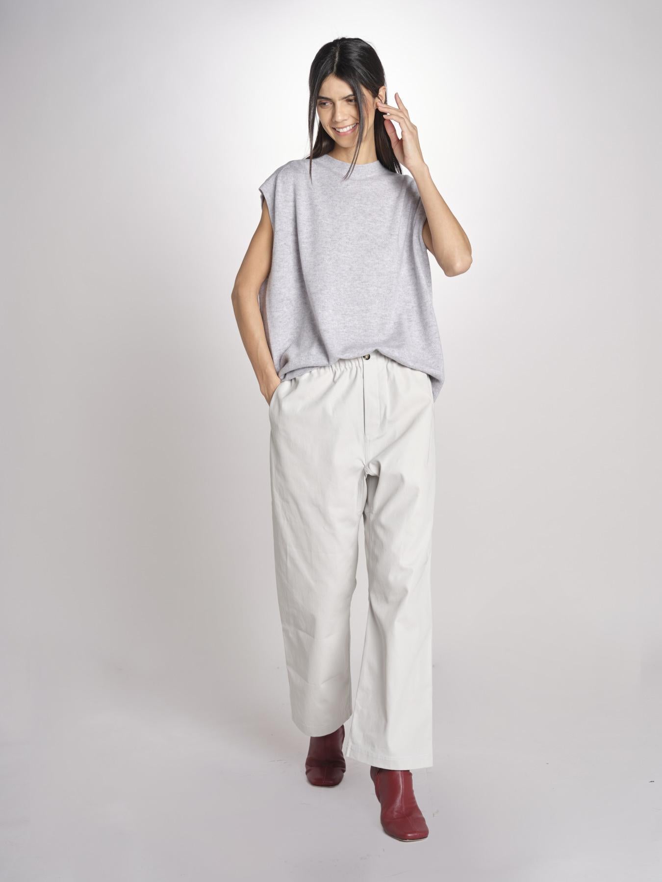gillet over MISTLE LIGHT GREY sofie d'hoore 