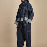 giubbotto over in denim BOXY JACKET 60877LID DA402 DARK INDIGO phillip lim 