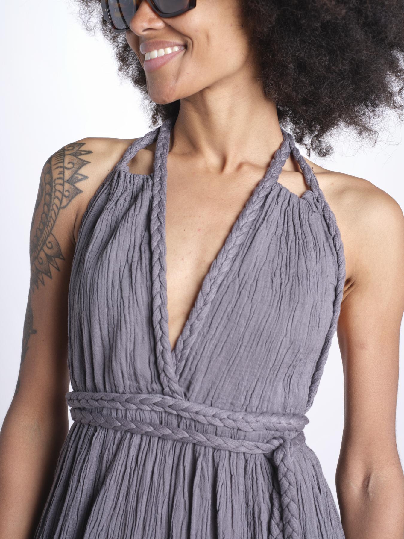 tuta con treccia ESTIA TONE GREY christianzen 